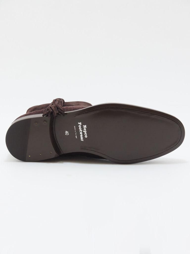 NEPCO FOOTWEAR ネプコフットウェアー - Medallion Boot With Tassel Fringe - Brown Suede