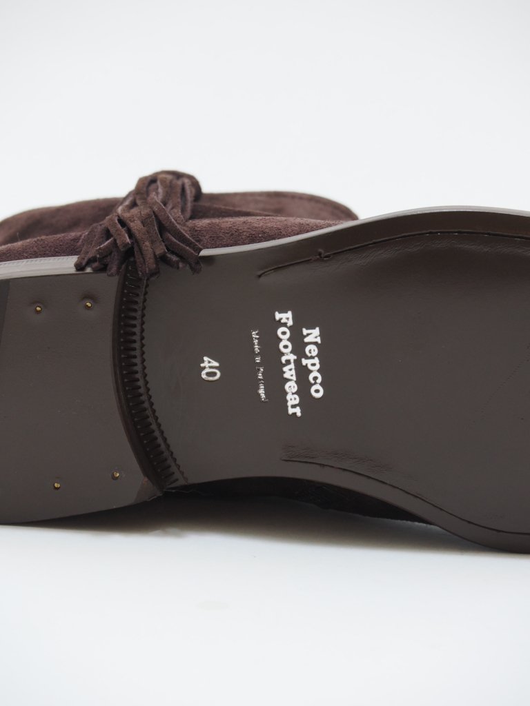 NEPCO FOOTWEAR ͥץեåȥ - Medallion Boot With Tassel Fringe - Brown Suede