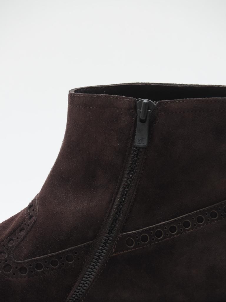 NEPCO FOOTWEAR ネプコフットウェアー - Medallion Boot With Tassel Fringe - Brown Suede