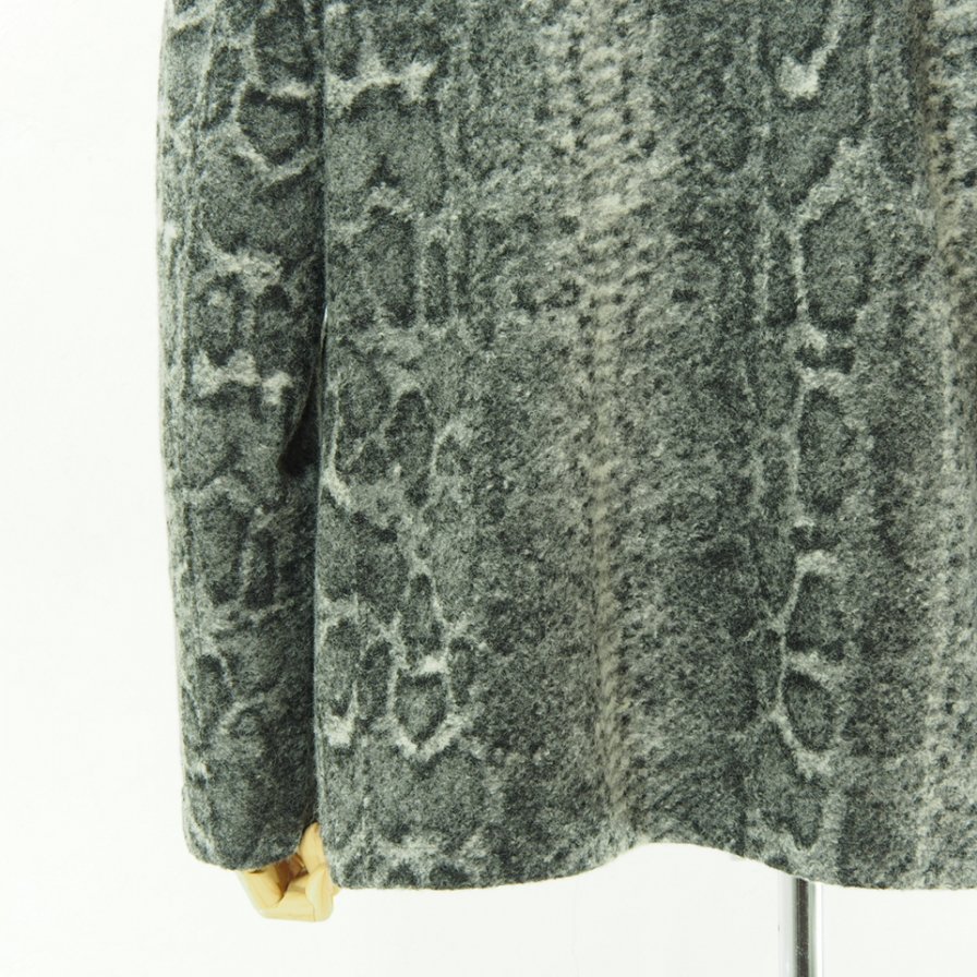 Engineered Garments 󥸥˥ɥ - Leisure Jacket - Snake Print Knit - Grey