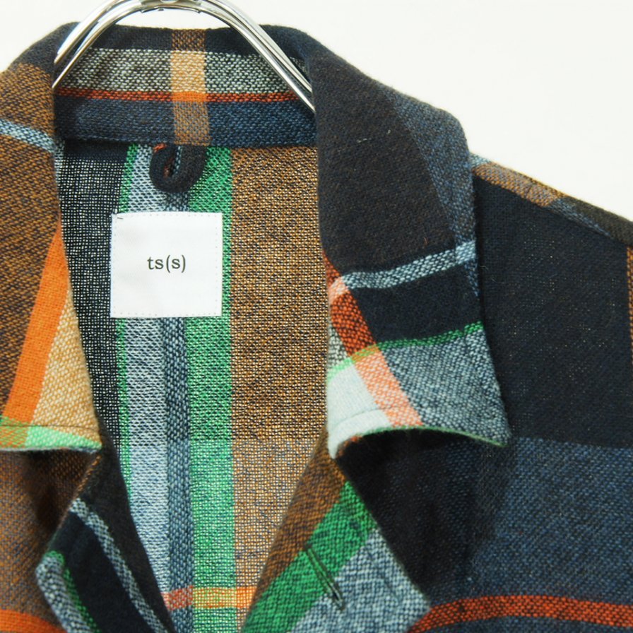 ts(s) ティーエスエス - Shirt Coat - Large Pitch Color Plaid - Navy