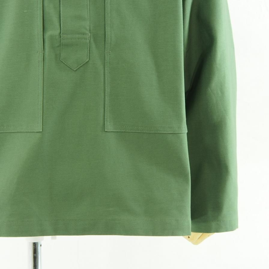EG WORKADAY イージーワーカデイ - Army Shirt - Reversed Sateen - Olive