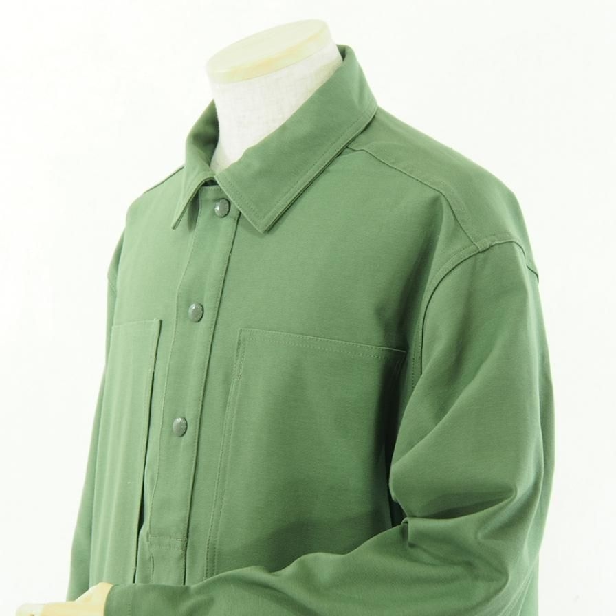 EG WORKADAY イージーワーカデイ - Army Shirt - Reversed Sateen - Olive