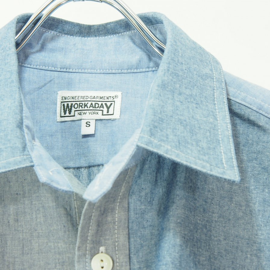 EG WORKADAY ǥ - Utility Shirt - Chambray - Blue