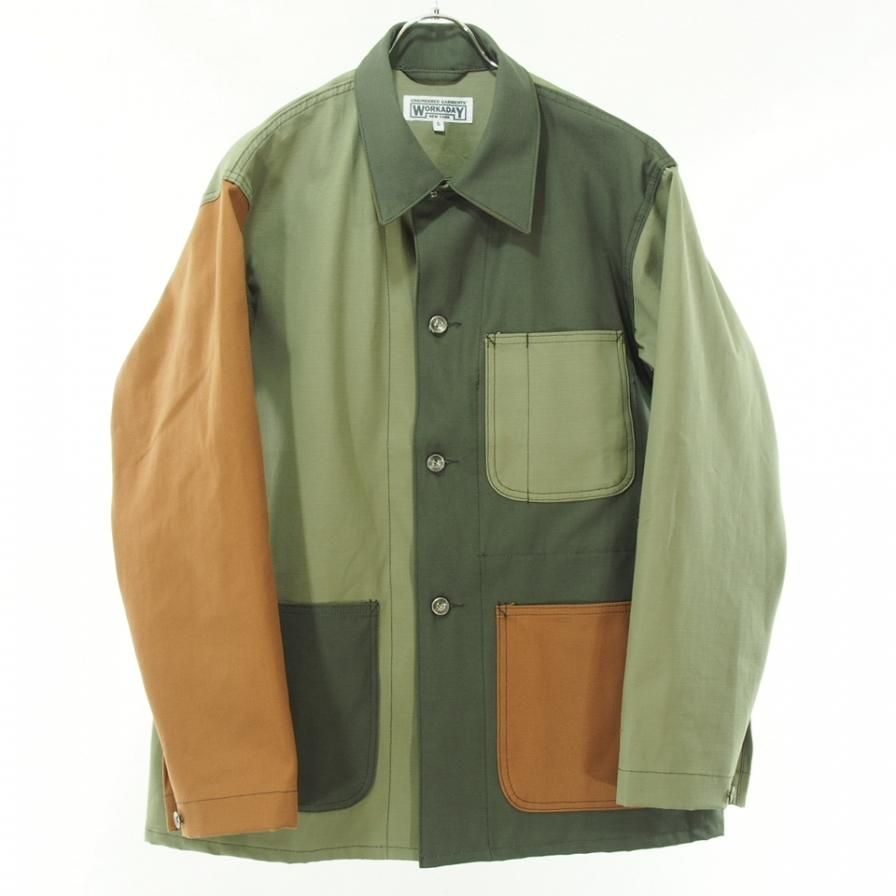 EG WORKADAY ǥ - Utility Jacket Combo - Cotton Ripstop - Olive