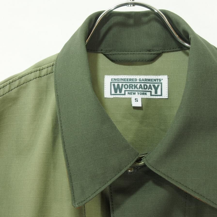 EG WORKADAY ǥ - Utility Jacket Combo - Cotton Ripstop - Olive