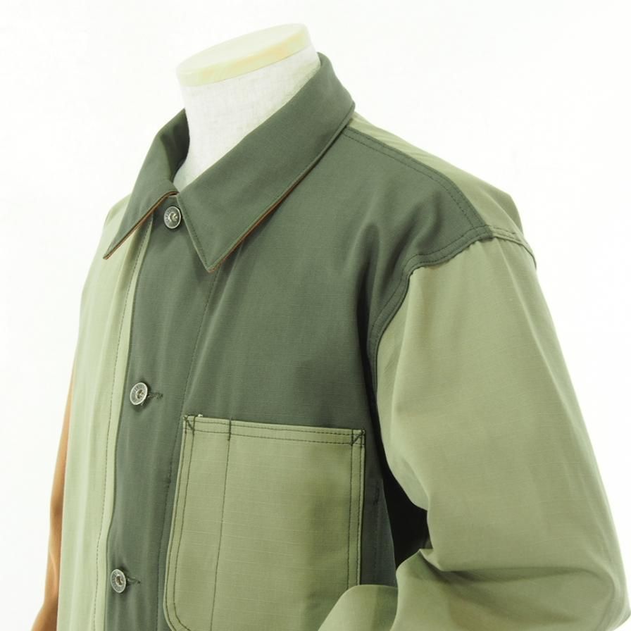 EG WORKADAY ǥ - Utility Jacket Combo - Cotton Ripstop - Olive