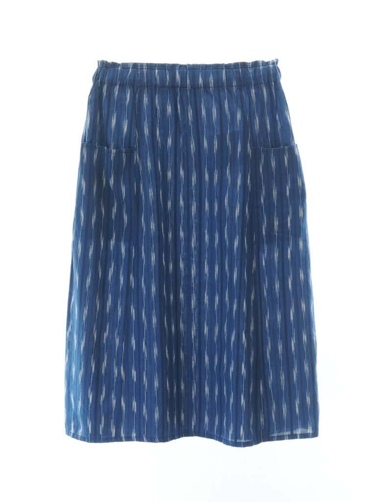 South2 West8 Woman サウスツーウエストエイトウーマン - Army String Skirt - Ikat Arrow - Navy