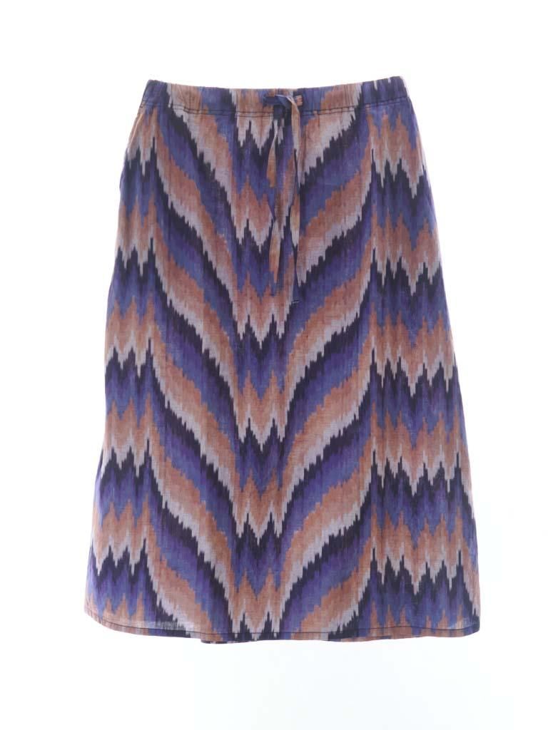 South2 West8 Woman サウスツーウエストエイトウーマン - String Skirt - Ikat Wave - Purple