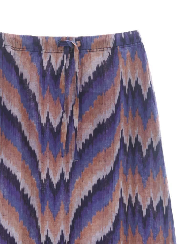 South2 West8 Woman サウスツーウエストエイトウーマン - String Skirt - Ikat Wave - Purple