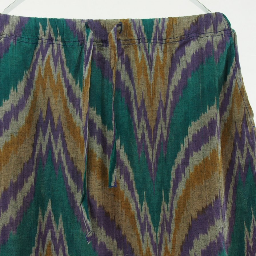 South2 West8 Woman ġȥȥޥ - String Skirt - Ikat Wave - Green