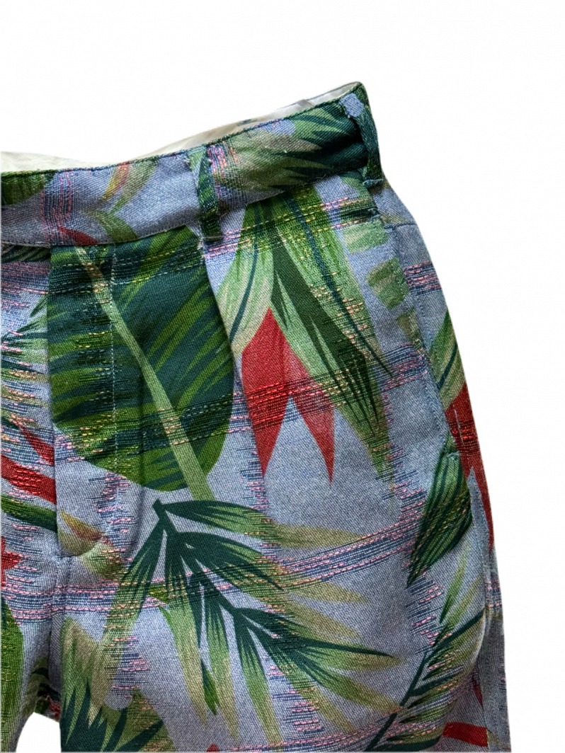 Engineered Garments エンジニアドガーメンツ - Sunset Short サンセットショーツ - Polyester Big Floral Print - Lt.Blue