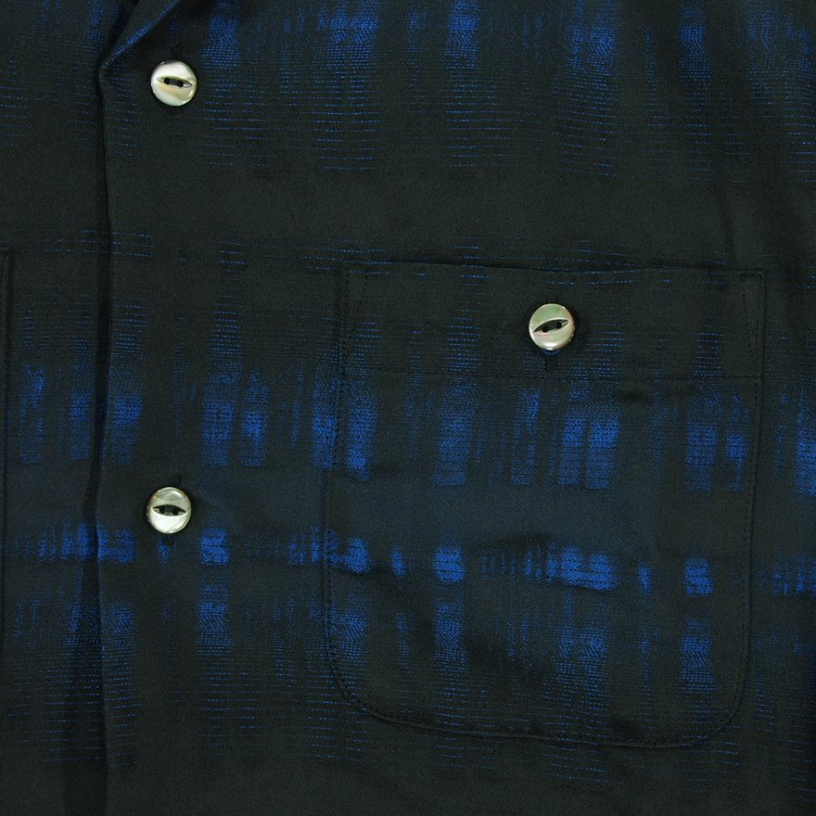 Needles ニードルズ - C.O.B. Classic Shirt カットオフボトムクラッシックシャツ -  Pe/W Ombre Plaid Jq. - Blue