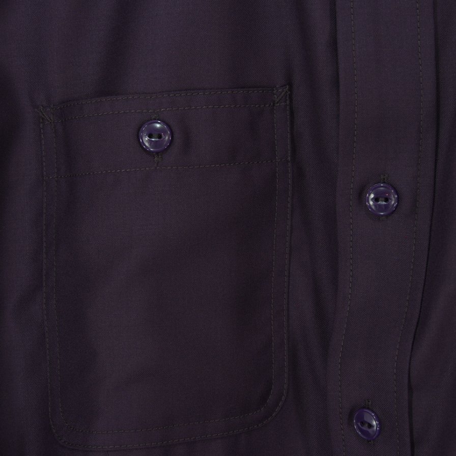 Needles ニードルズ - Work Shirt ワークシャツ - Pe/R Gabardine - Purple