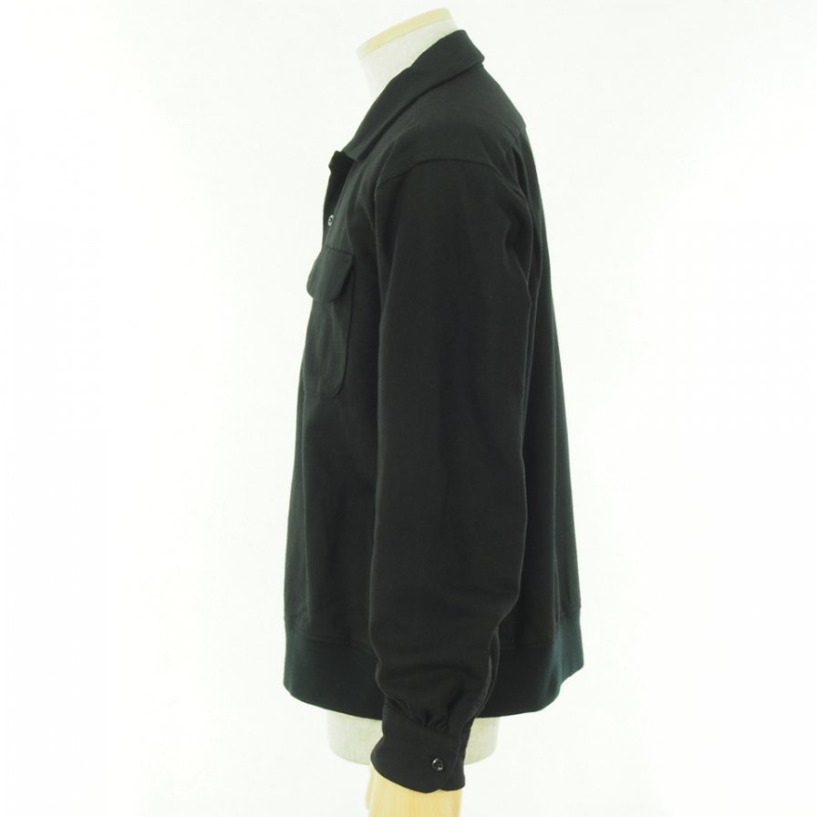 Engineered Garments エンジニアドガーメンツ - Classic Shirt クラッシックシャツ -  Wool Cotton Flannel - Black