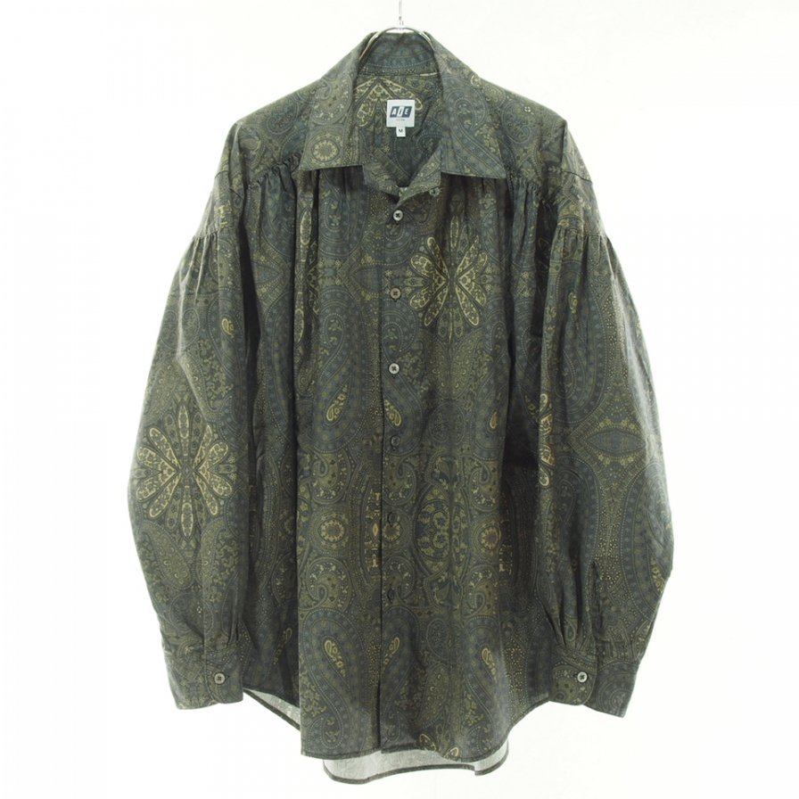 AiE  - Painter Shirt ڥ󥿡 - Cotton Big Paisley - Charcoal