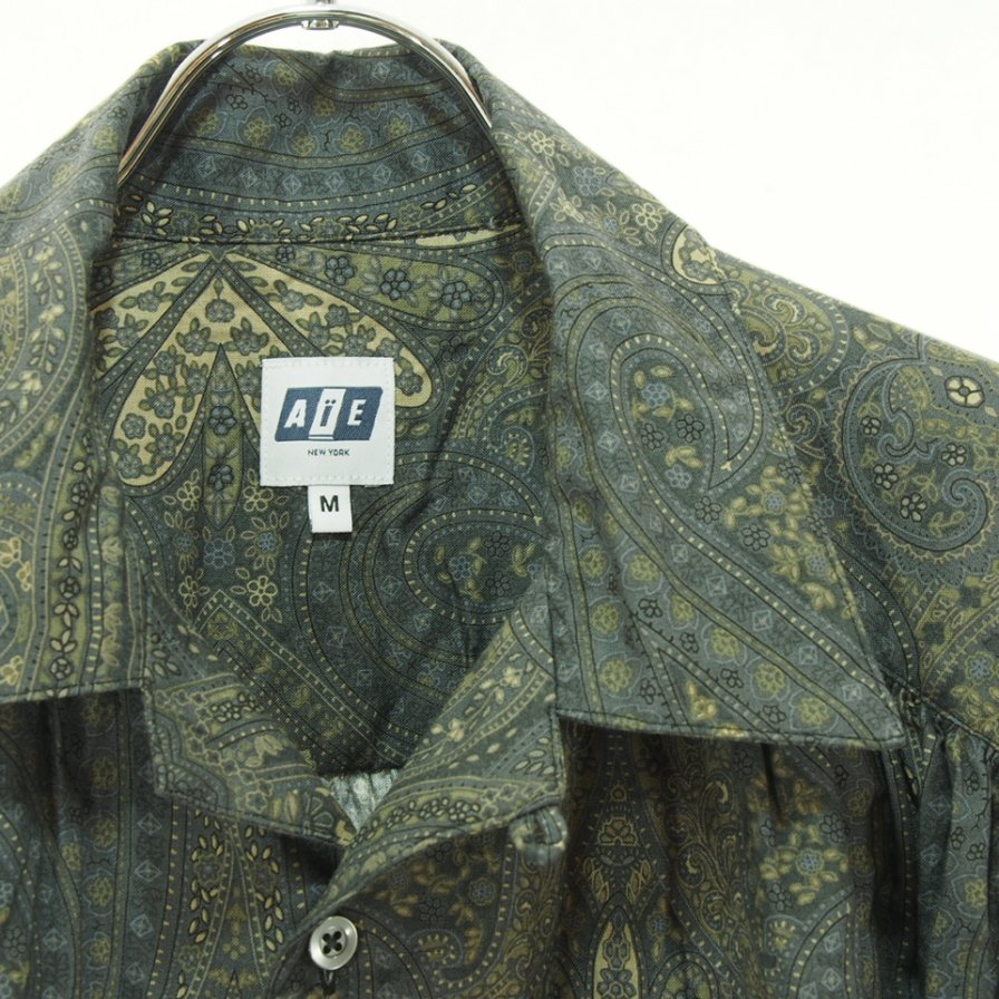 AiE  - Painter Shirt ڥ󥿡 - Cotton Big Paisley - Charcoal