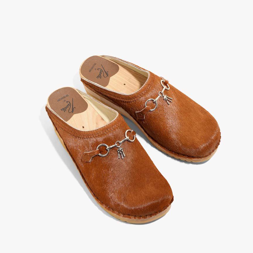 Needles ニードルズ × Troentorp トロエントープ - Swedish Clog スウェディッシュクロッグ - Pony / Bit  - Brown