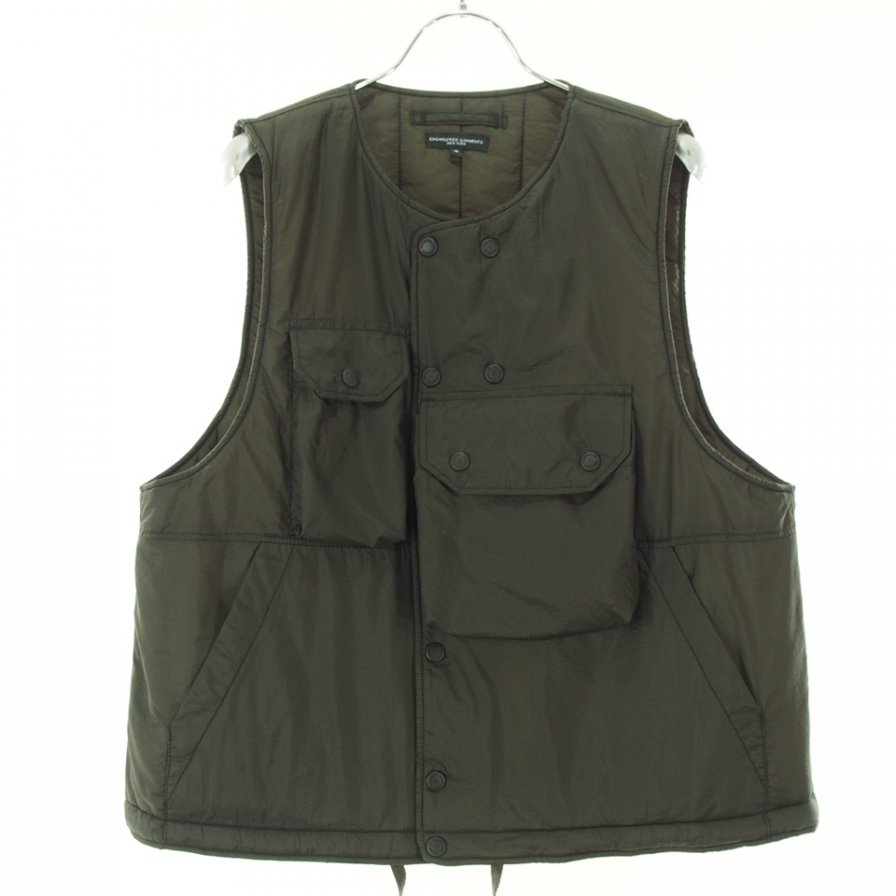 Engineered Garments エンジンニアドガーメンツ - Cover Vest カバーベスト - Nylon Micro Ripstop - Brown