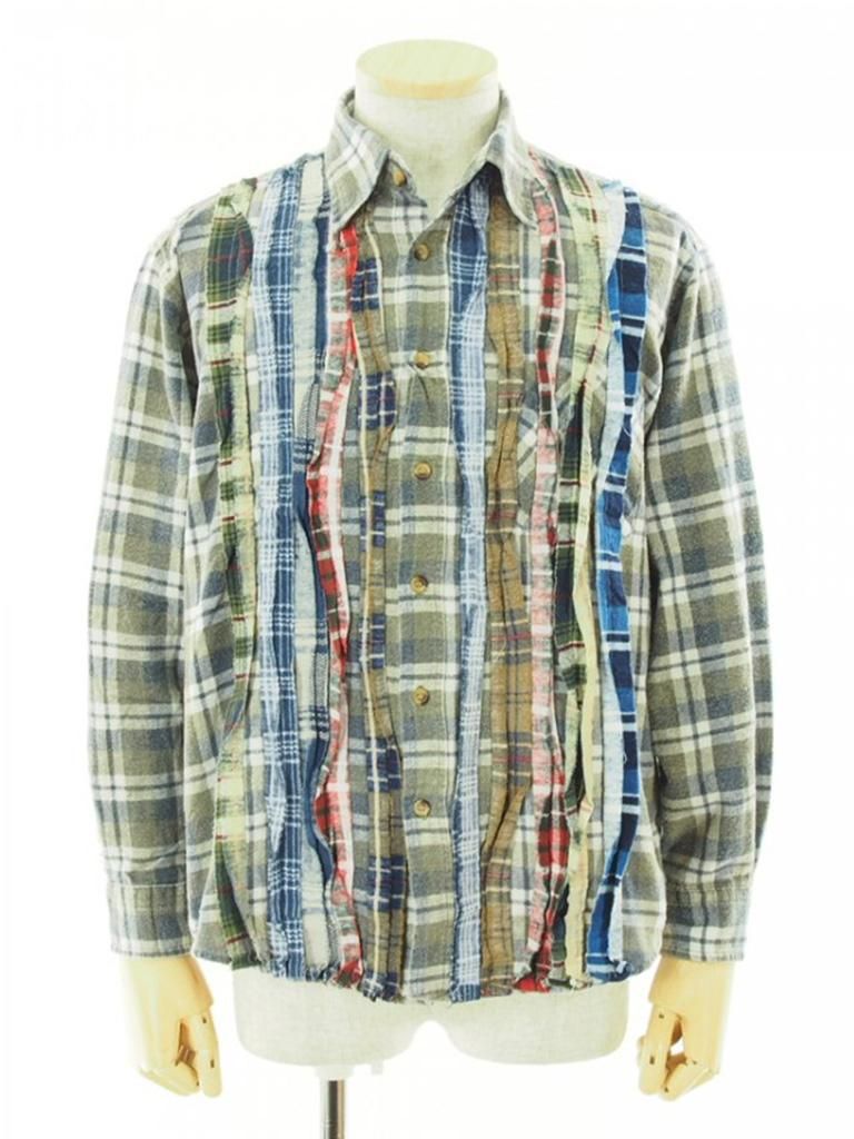 Rebuild by Needles ӥɥХˡݥɥ륺 - Flannel Shirt  Ribbon Shirt - JO288D - S Size