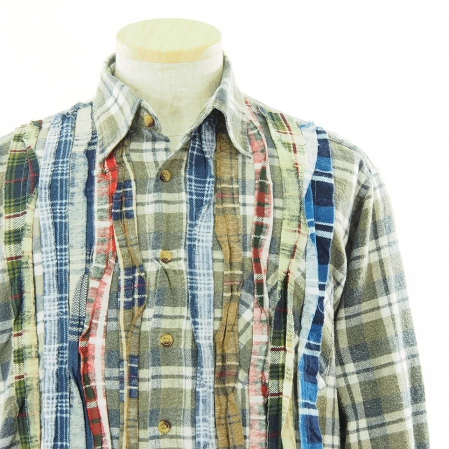 Rebuild by Needles ӥɥХˡݥɥ륺 - Flannel Shirt  Ribbon Shirt - JO288D - S Size