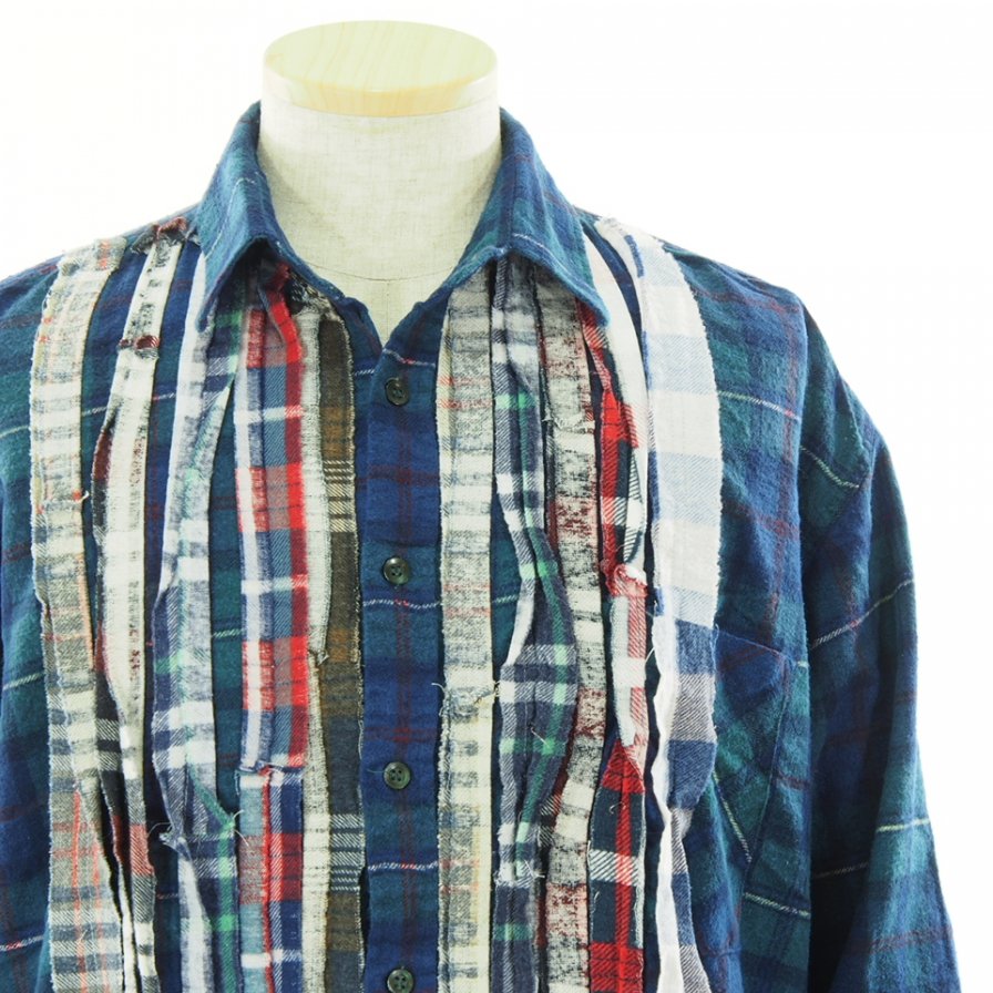 Rebuild by Needles ӥɥХˡݥɥ륺 - Flannel Shirt  Ribbon Shirt - JO288G - M Size