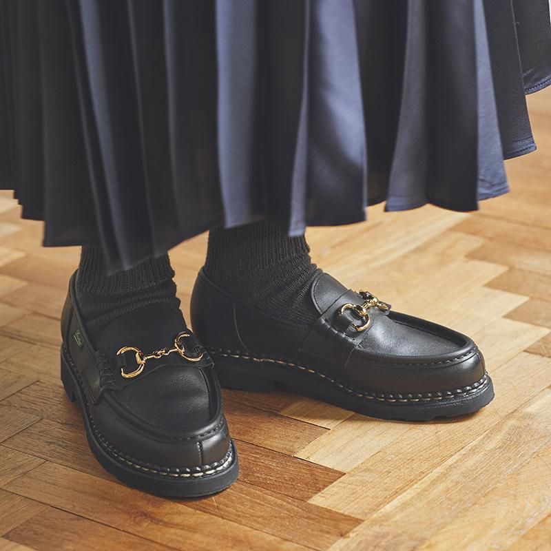 Paraboot Femme パラブーツフェム -  Orsayti オルセーティー - Noir Ink ノアールインク：ブラック