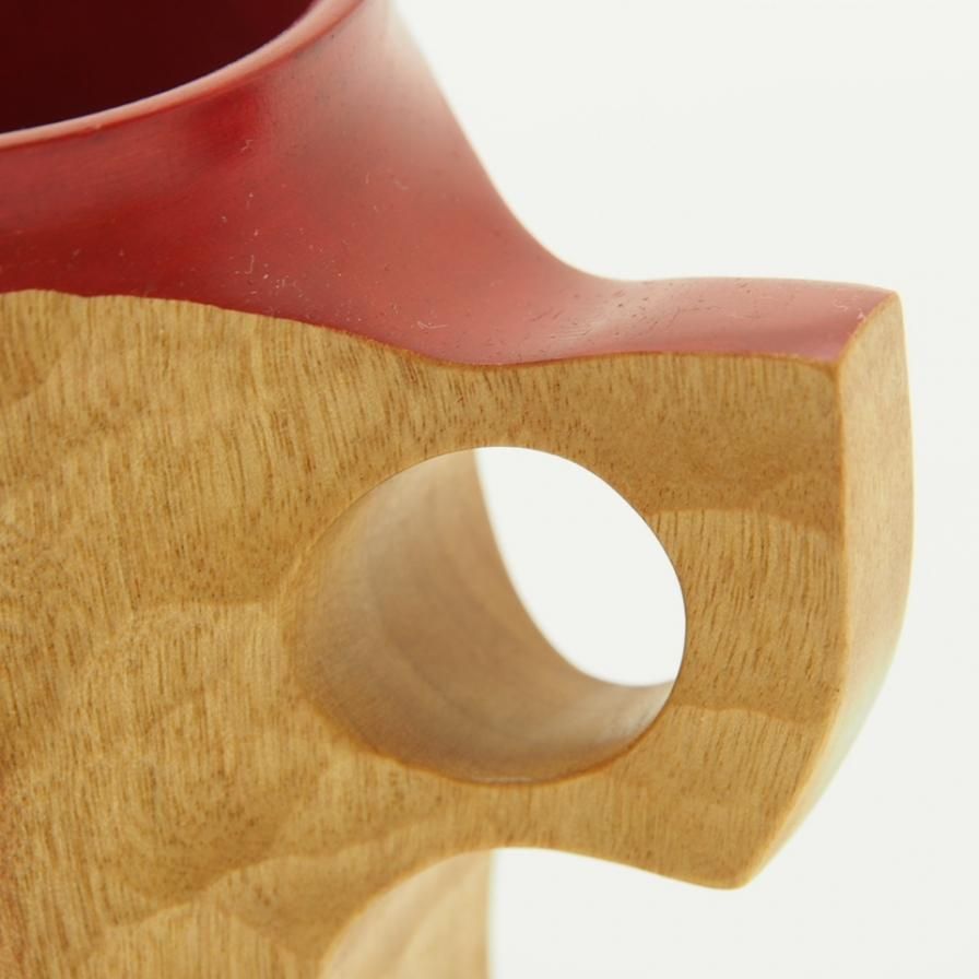 AKIHIRO WOODWORKS アキヒロウッドワークス - Jincup Urushi Red Ｌ ジンカップ漆レッドエル