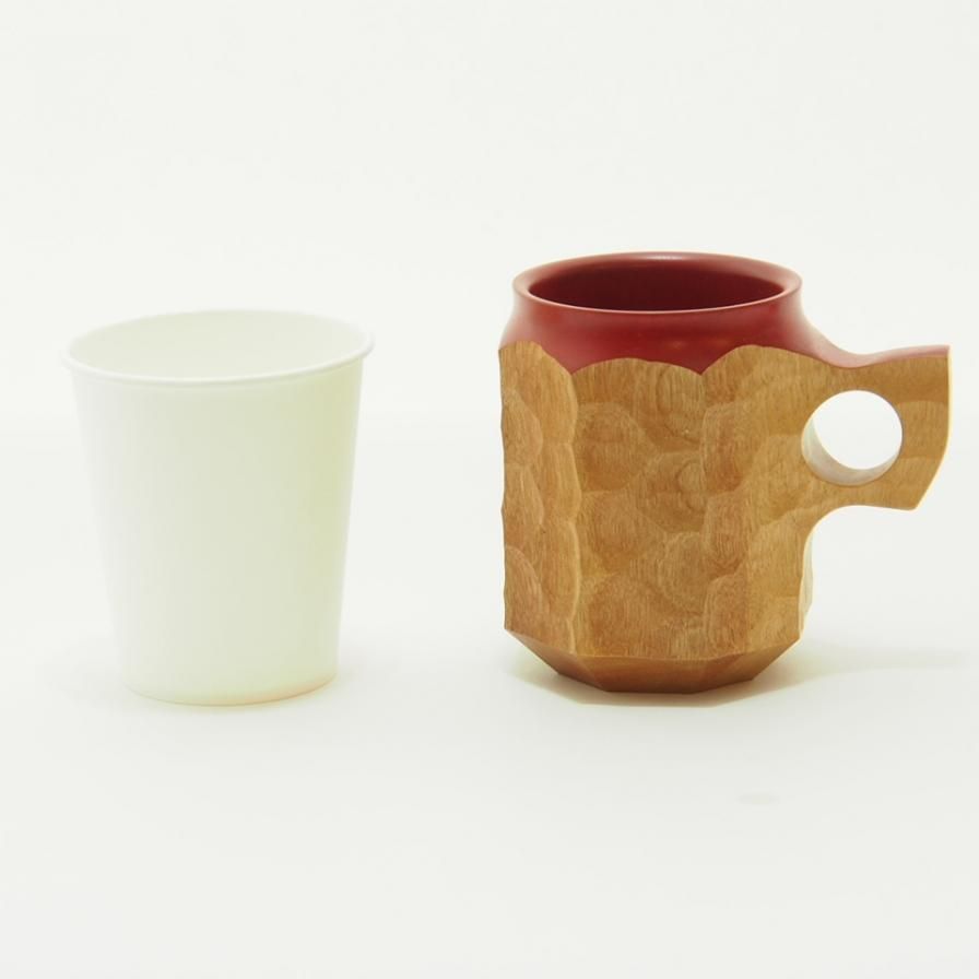 AKIHIRO WOODWORKS アキヒロウッドワークス - Jincup Urushi Red Ｌ ジンカップ漆レッドエル