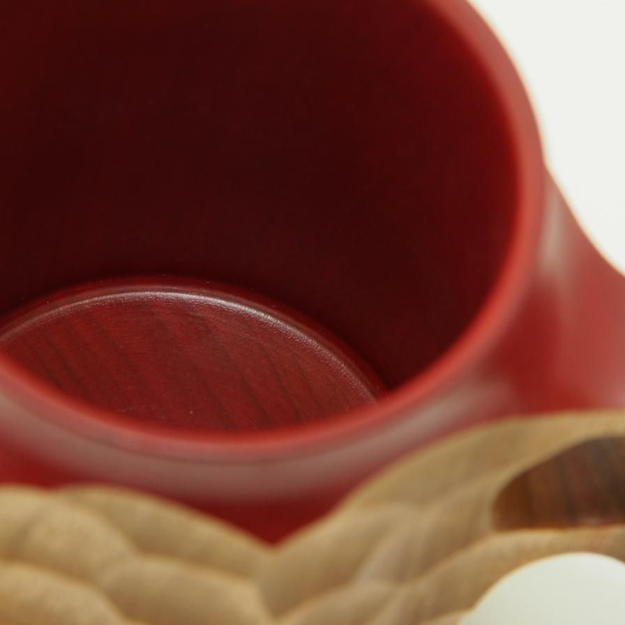 AKIHIRO WOODWORKS アキヒロウッドワークス - Jincup Urushi Red 2L ジンカップ漆レッドツーエル