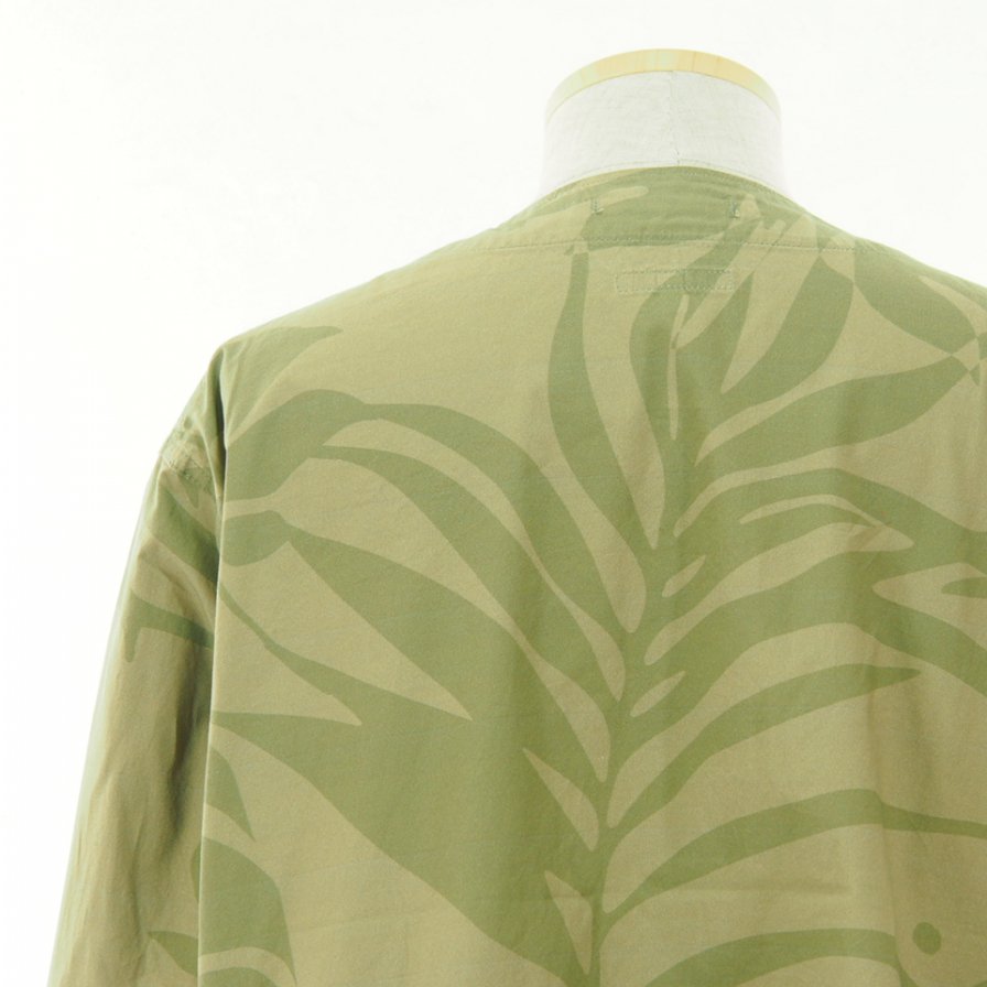 Engineered Garments エンジニアドガーメンツ - Cardigan Jacket カーディガンジャケット - Leaf Print Cotton Poplin