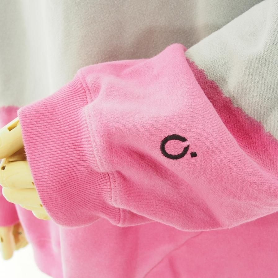 NOMA t.d. ノーマティーディー - HAND DYED TWIST SWEAT ハンドダイツイストスウェット - Gray x Navy x Pink