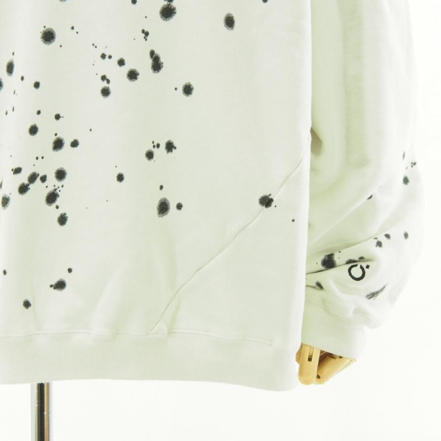 NOMA t.d. ノーマティーディー - HAND DYED TWIST SWEAT ハンドダイツイストスウェット - Off x Black