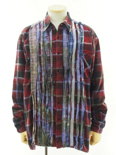 Rebuild by Needles リビルドバイニ−ドルズ - Flannel Shirt → Ribbon Shirt - Tie Dye - KP274C / M Size