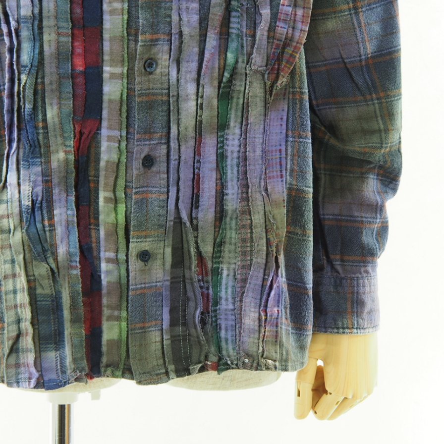 Rebuild by Needles ӥɥХˡݥɥ륺 - Flannel Shirt  Ribbon Shirt - Tie Dye - KP274D / M Size