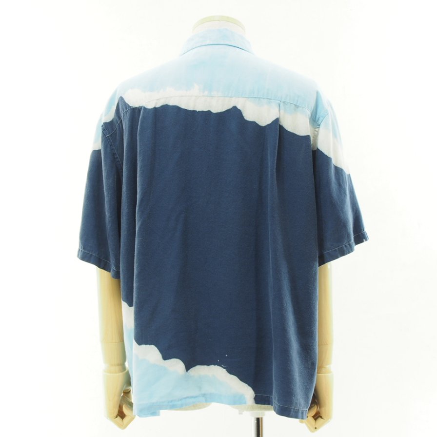 NOMA t.d. Ρޥƥǥ - Hand Dyed Shirt ϥɥ - Navy / Lt.Blue