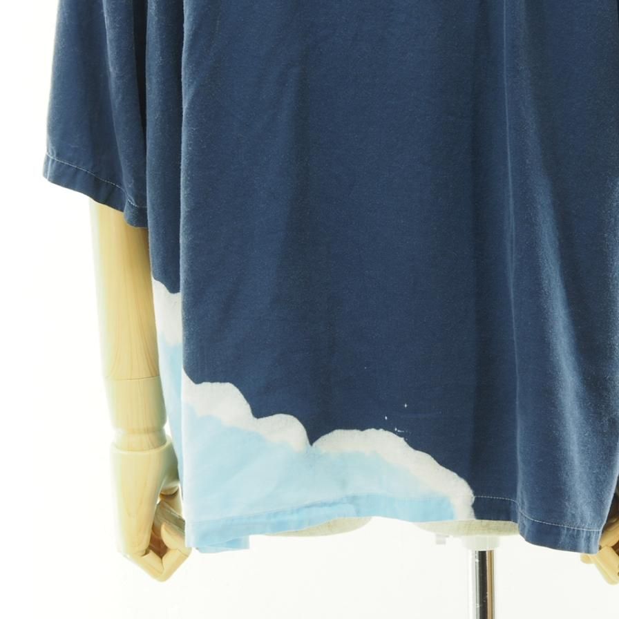 NOMA t.d. Ρޥƥǥ - Hand Dyed Shirt ϥɥ - Navy / Lt.Blue