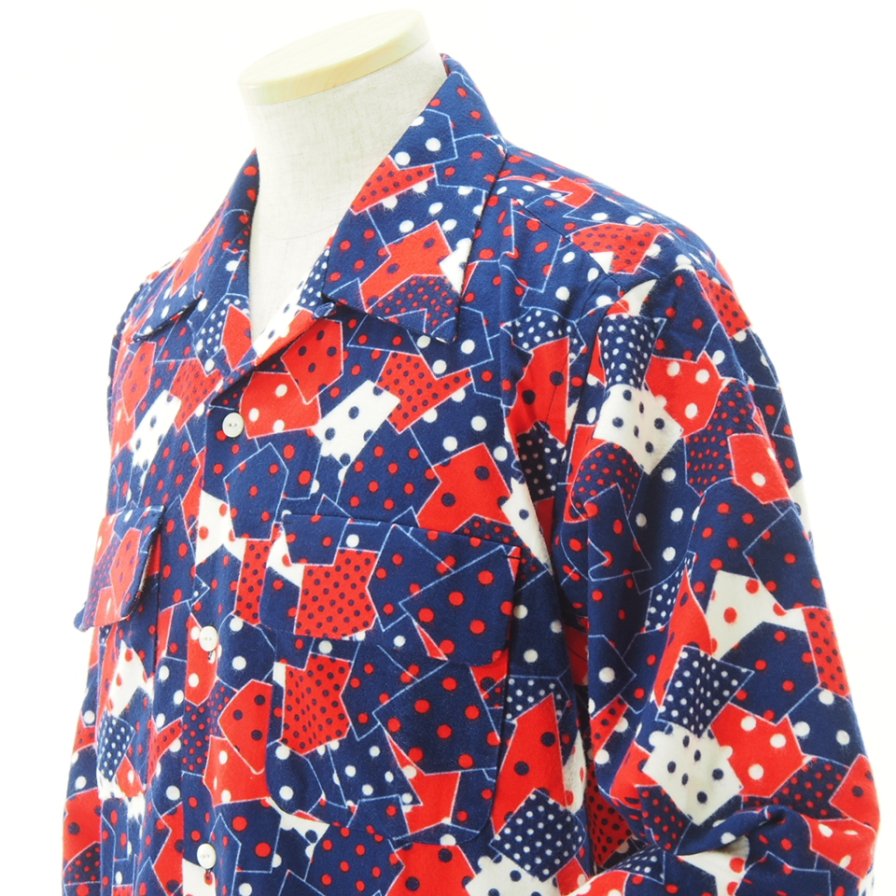 Needles ˡɥ륺 - Classic Shirt åå - R/C Flannel Cloth / Printed - Navy
