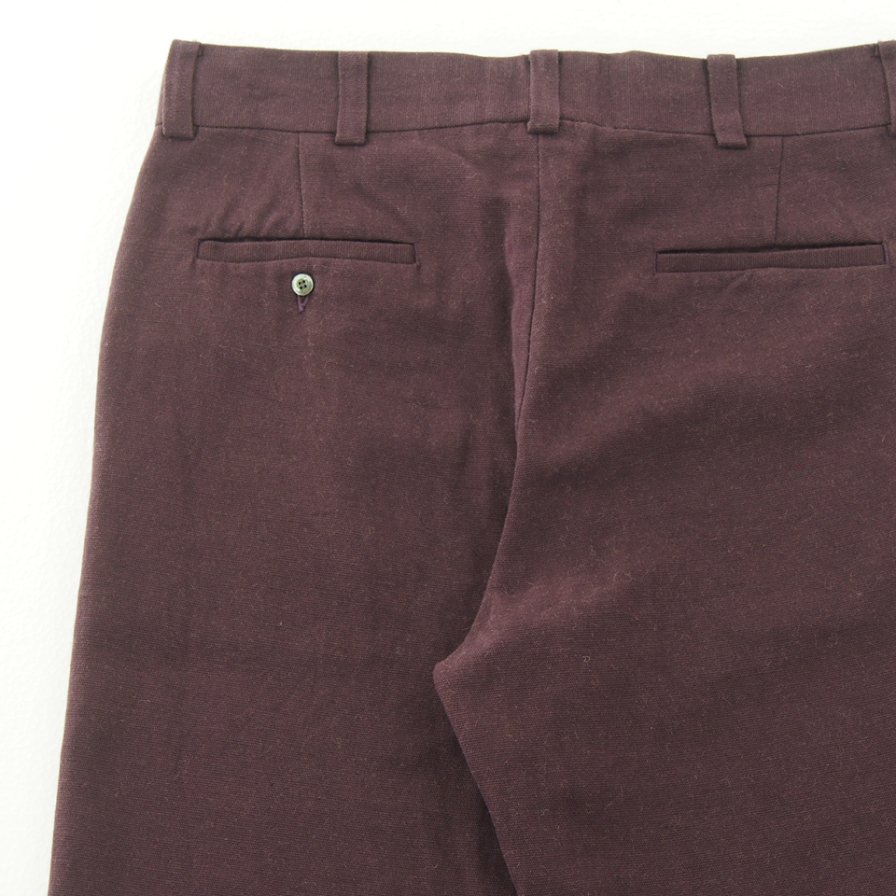 TUITACI  ĥ - Natural Dye Oxford Trouser ʥåեɥȥ饦 - Burgundy