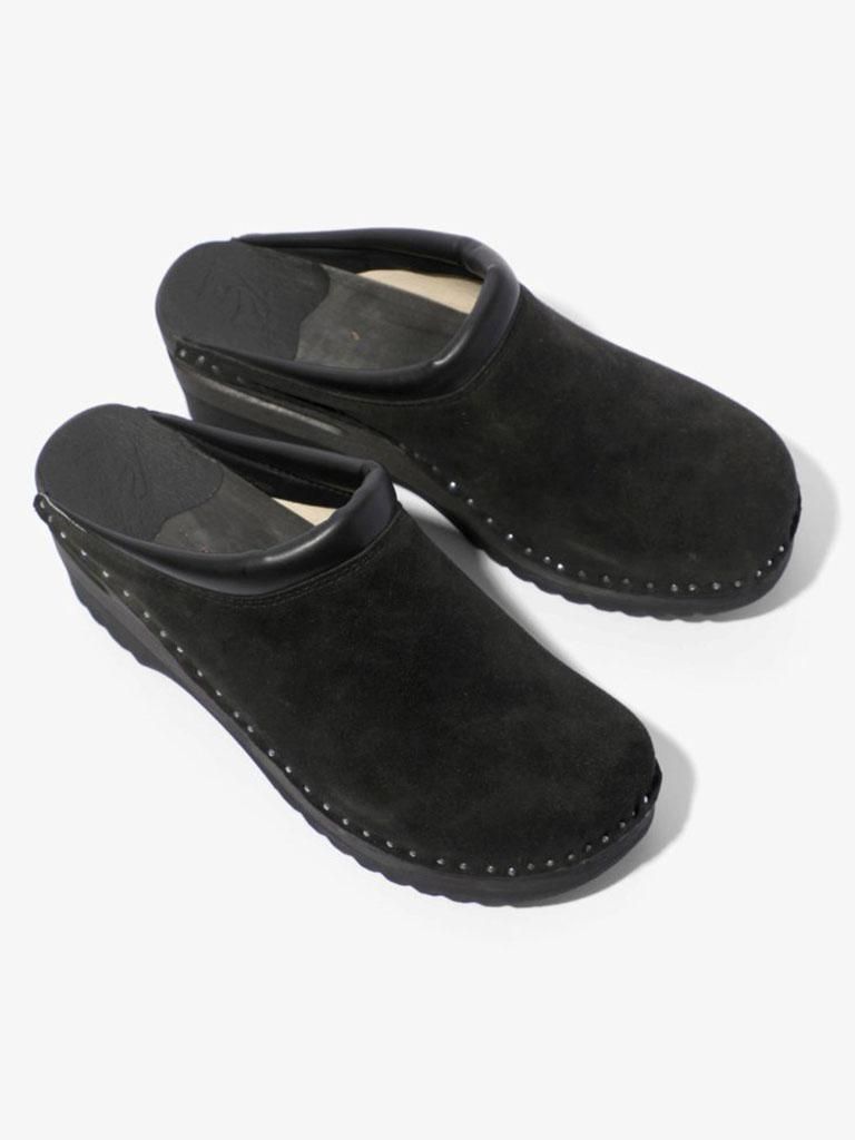 Needles ニードルズ × Troentorp トロエントープ - Swedish Clog スウェディッシュクロッグ - Monet / Rough Out - Black
