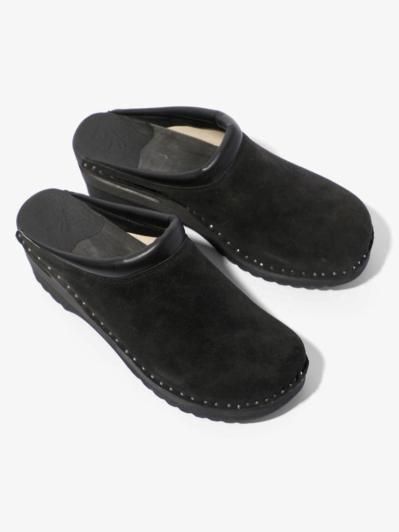 Needles ニードルズ × Troentorp トロエントープ - Swedish Clog スウェディッシュクロッグ - Monet / Rough Out - Black