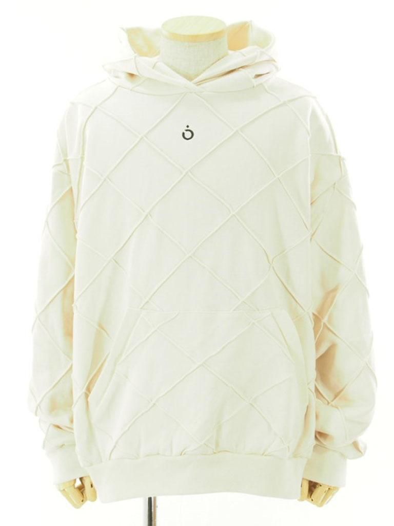 NOMA t.d. ノーマティーディー - Diamond Stitch Hoody ダイヤモンドステッチフーディー - Milk - ミルク