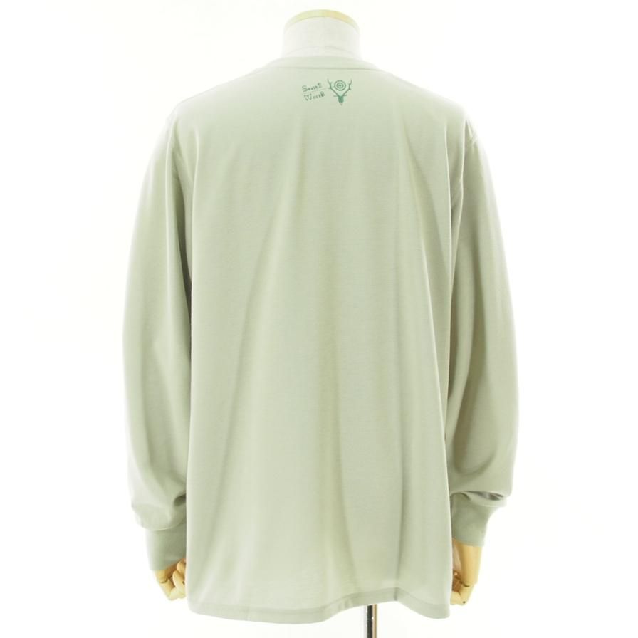 South2 West8 サウスツーウエストエイト - L/S Crew Neck Tee ロングスリーブクルーネックティーシャツ - MAZE - Toupe
