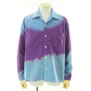 NOMA t.d. Ρޥƥǥ - Hand Dyed Flannel Shirt - Purple