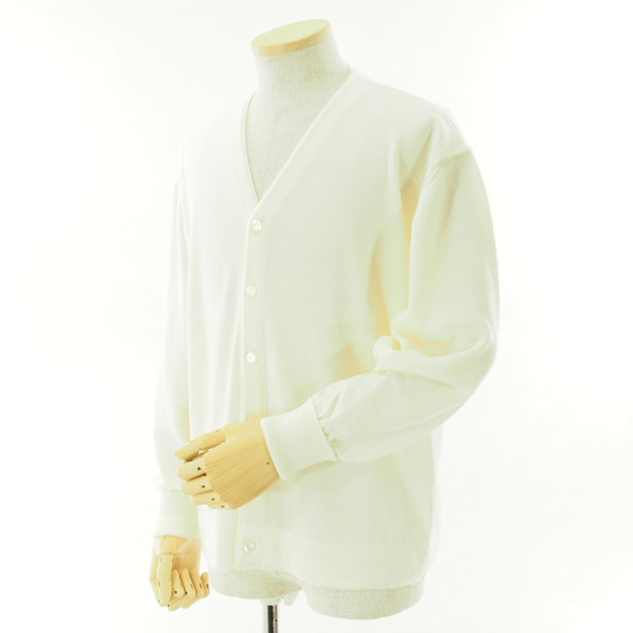 Needles ニードルズ - V Neck Cardigan ブイネックカーディガン - Merino Wool - Ivory