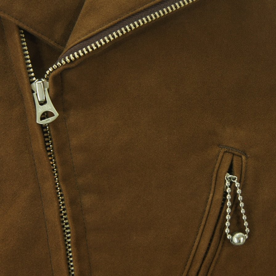CORONA  - Utility WB Zip Up Jacket - Cotton Moleskin - Brown