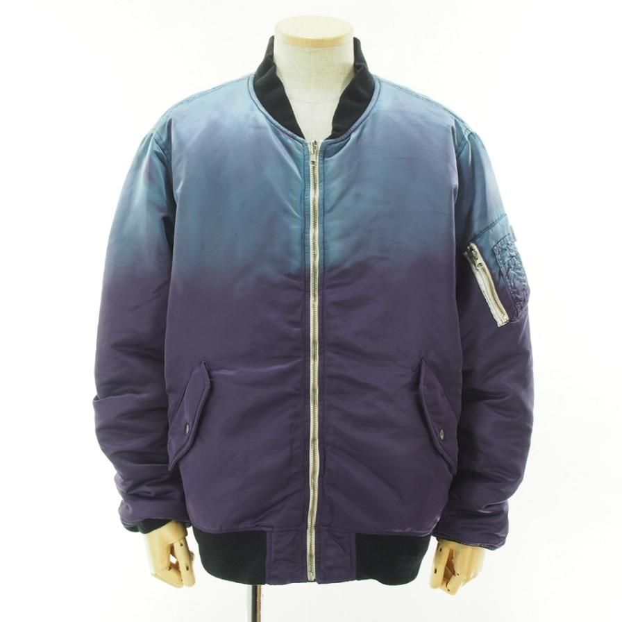 NOMA t.d. Ρޥƥǥ - Hand Dyed Reversible Flight Jacket ϥɥС֥ե饤ȥ㥱å - Purple