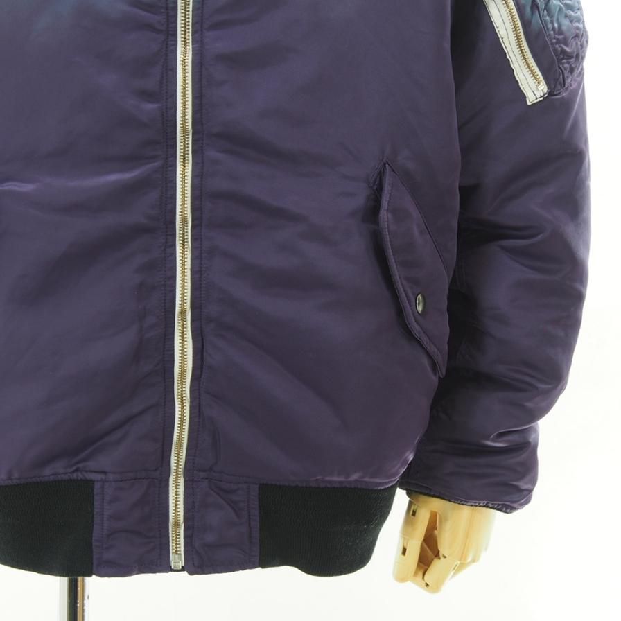 NOMA t.d. ノーマティーディー - Hand Dyed Reversible Flight Jacket ハンドダイリバーシブルフライトジャケット - Purple