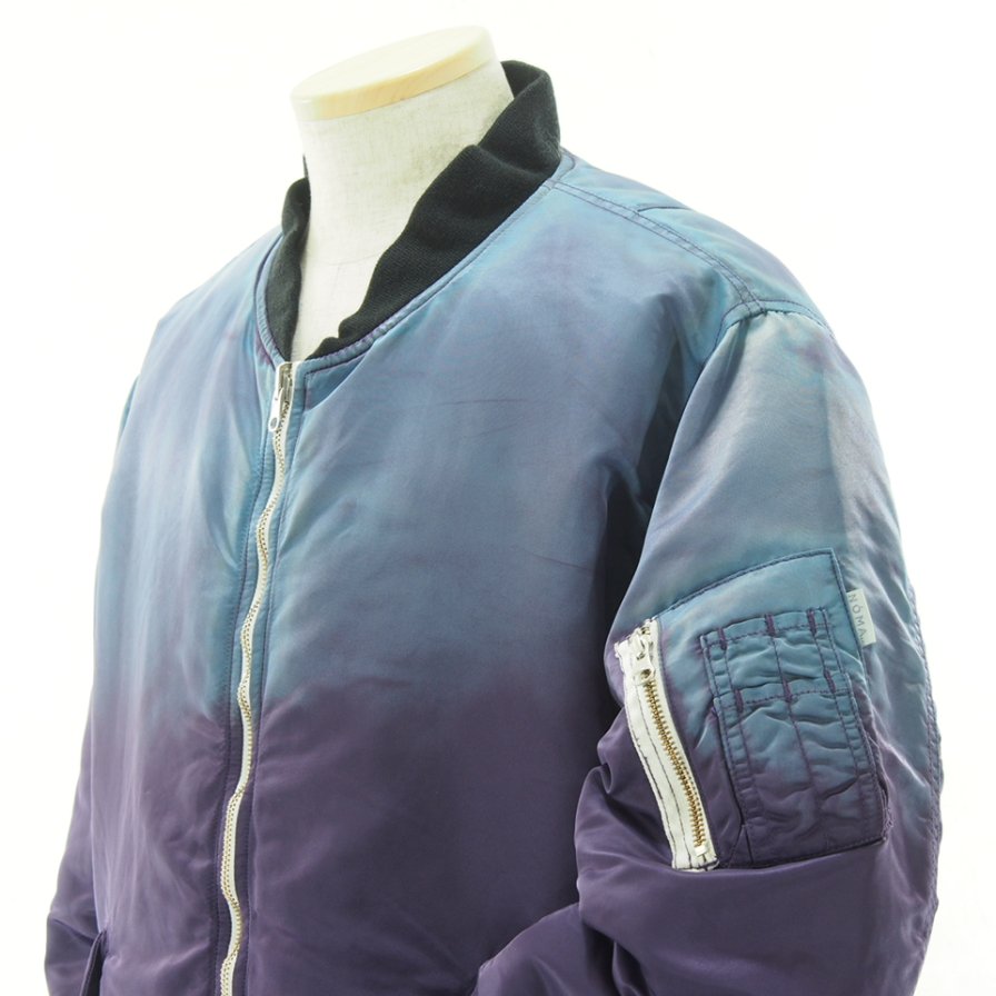 NOMA t.d. Ρޥƥǥ - Hand Dyed Reversible Flight Jacket ϥɥС֥ե饤ȥ㥱å - Purple