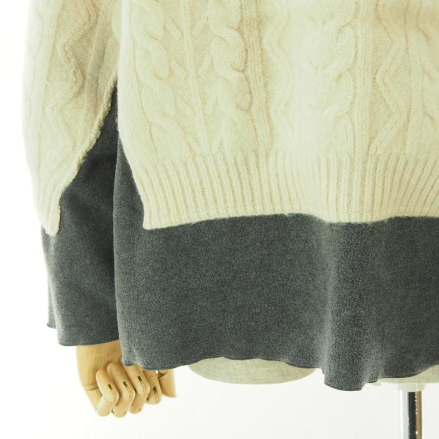 Rebuild by Needles ӥɥХˡݥɥ륺 - Fisherman Sweater  Covered Sweater - Grey - LQ299C / S Size